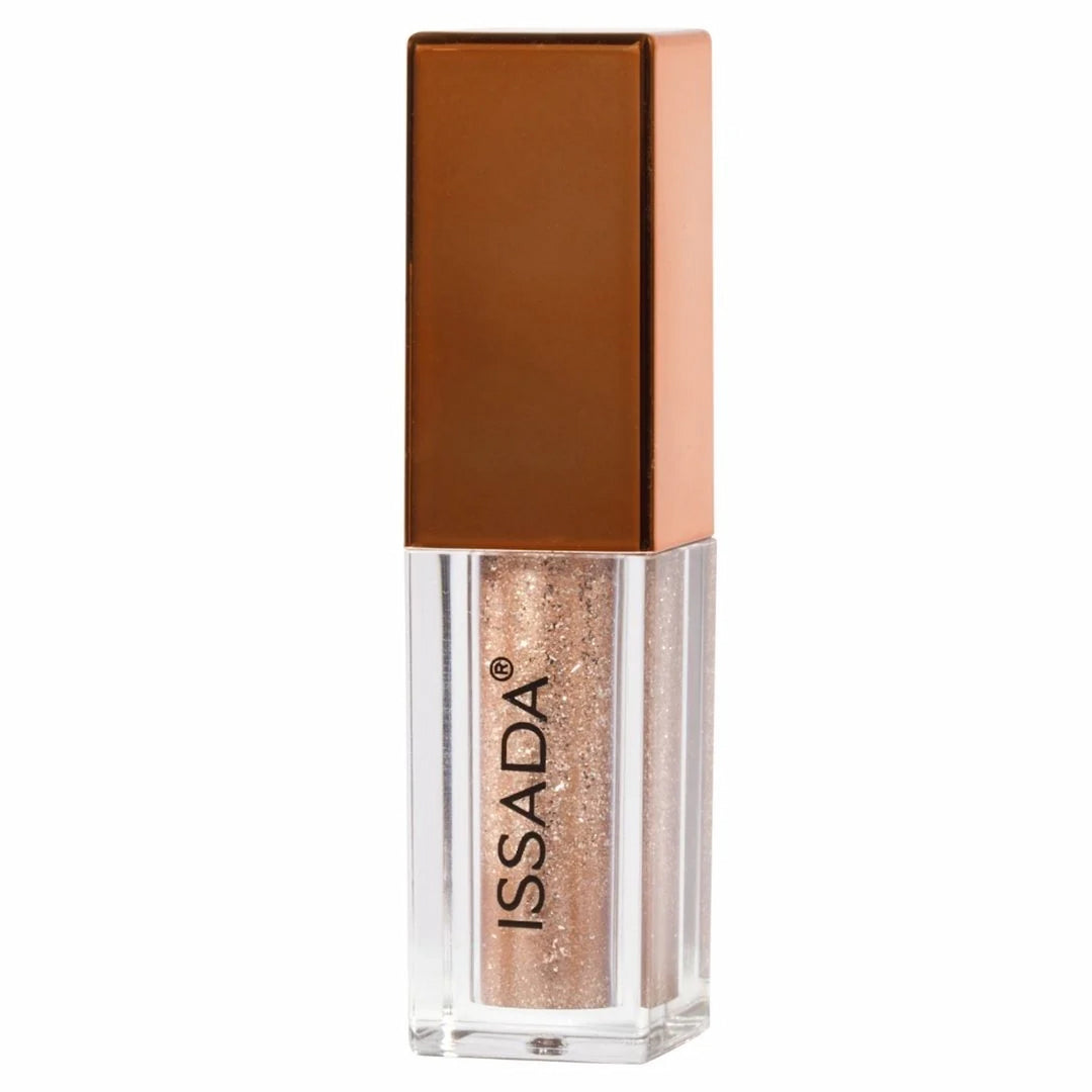 ISSADA Liquid Metal Eyeshadow in Pyrite, a shimmering champagne-gold metallic for luminous eye looks ISSADA Liquid Metal Eyeshadow in Pyrite, a shimmering champagne-gold metallic for luminous eye looks