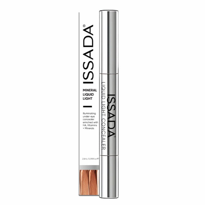 ISSADA Mineral Liquid Light concealer with packaging on a white background