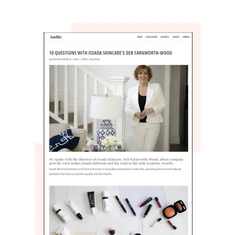 10 Questions with Issada skincare's Deb Farnworth-Wood
