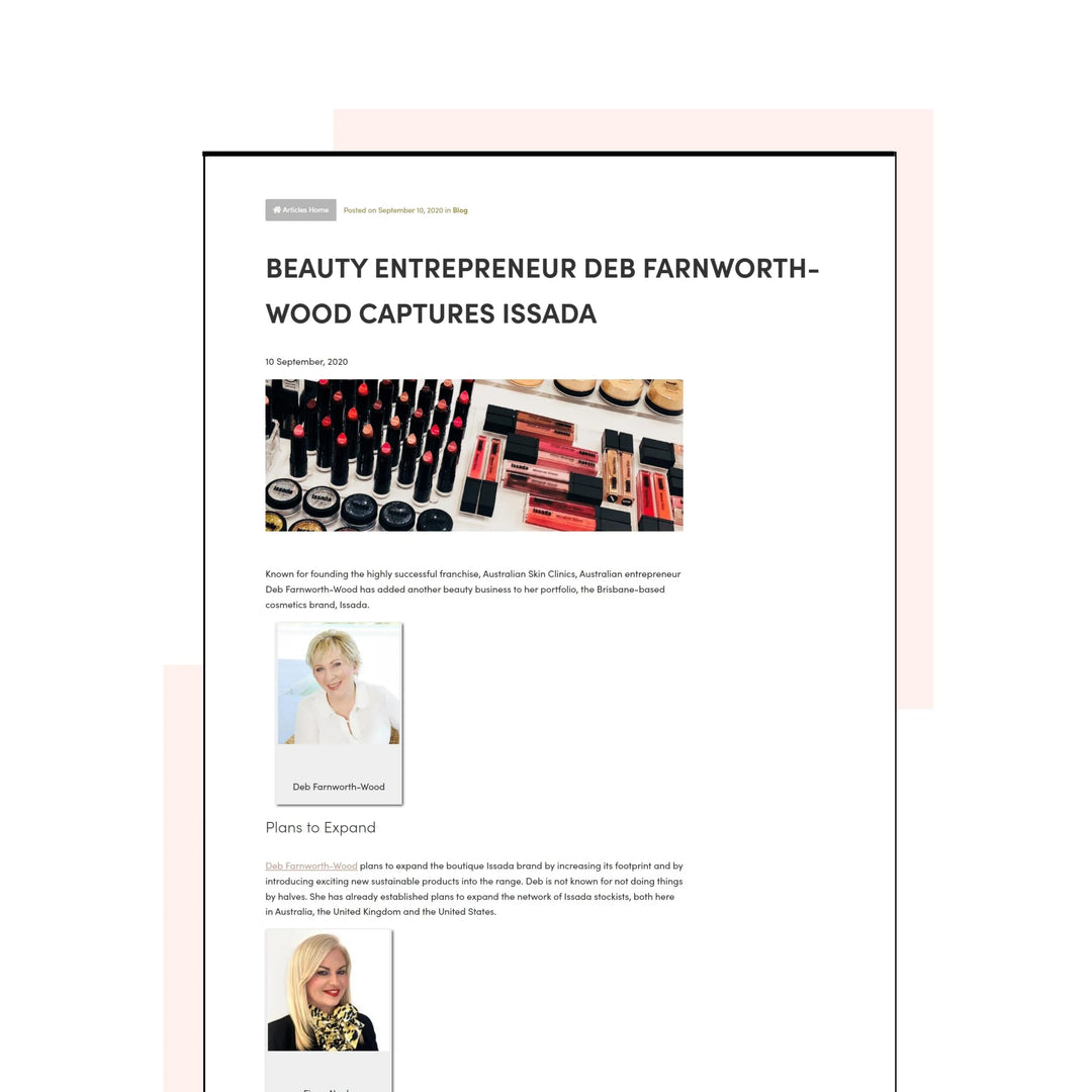 Beauty entrepreneur Deb Farnworth-Wood captures ISSADA