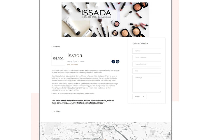 Founded in 2006 ISSADA is an Australian owned boutique makeup