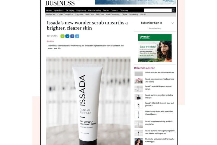 ISSADA’s new wonder scrub unearths a brighter, clearer skin