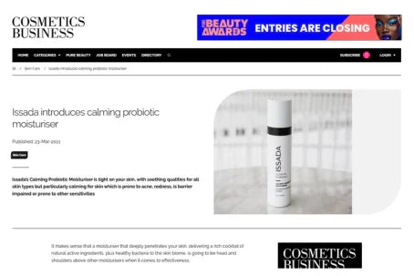 ISSADA Introduces Calming Probiotic Moisturiser