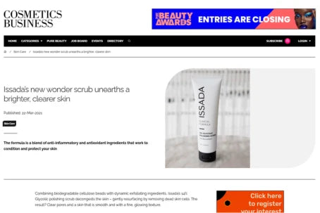 ISSADA’s new wonder scrub unearths a brighter, clearer skin