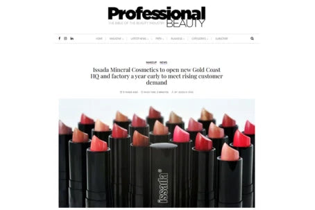 ISSADA Mineral Cosmetics to open new Gold Coast HQ and factory