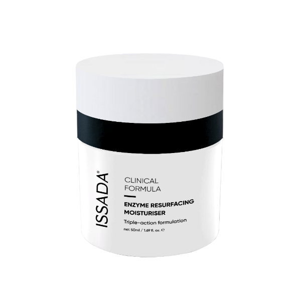 Smooth and refine skin with Issada’s Enzyme Resurfacing Moisturiser. Gentle exfoliation meets deep hydration. Shop now!