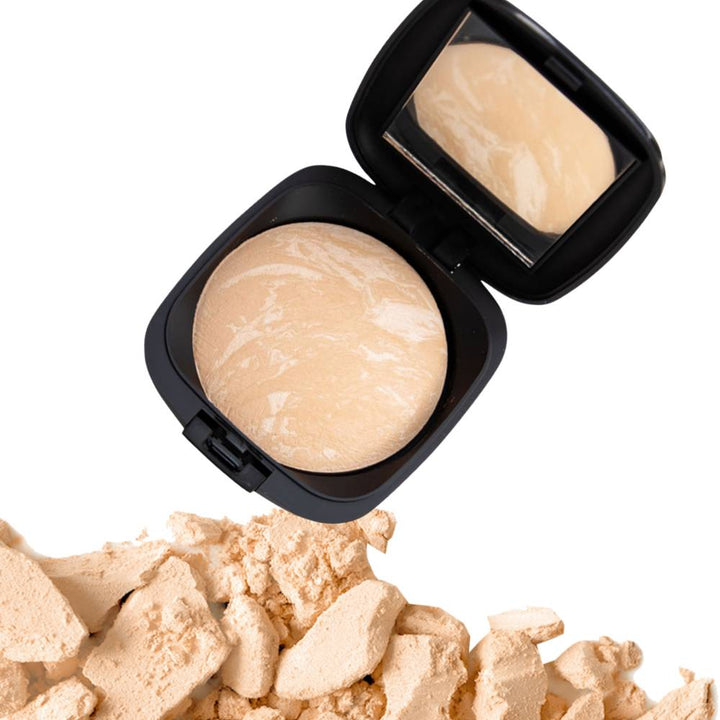 Flawless, even coverage with a mineral baked powder foundation that feels weightless on the skin. Locally made in Australia.