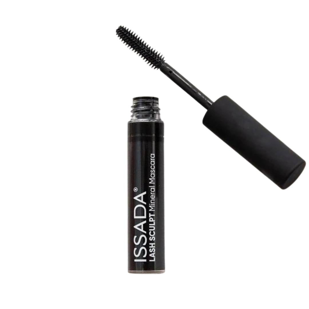 Issada Mineral Lash Sculpt Mascara: A buildable, mineral-based formula for fuller, defined lashes without clumping.