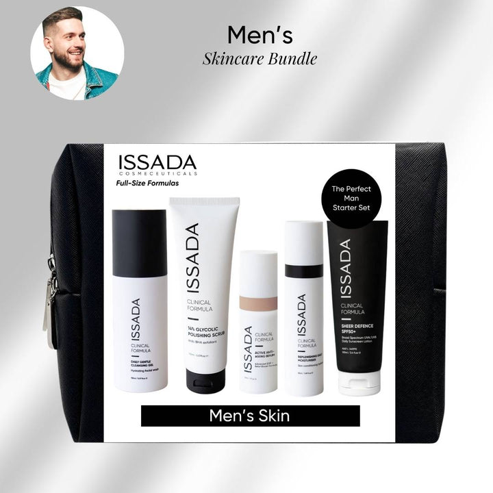 Men’s Skincare Starter Pack with essentials for healthy, refreshed skin. Australian-made and dermatologist-tested. Try it today!