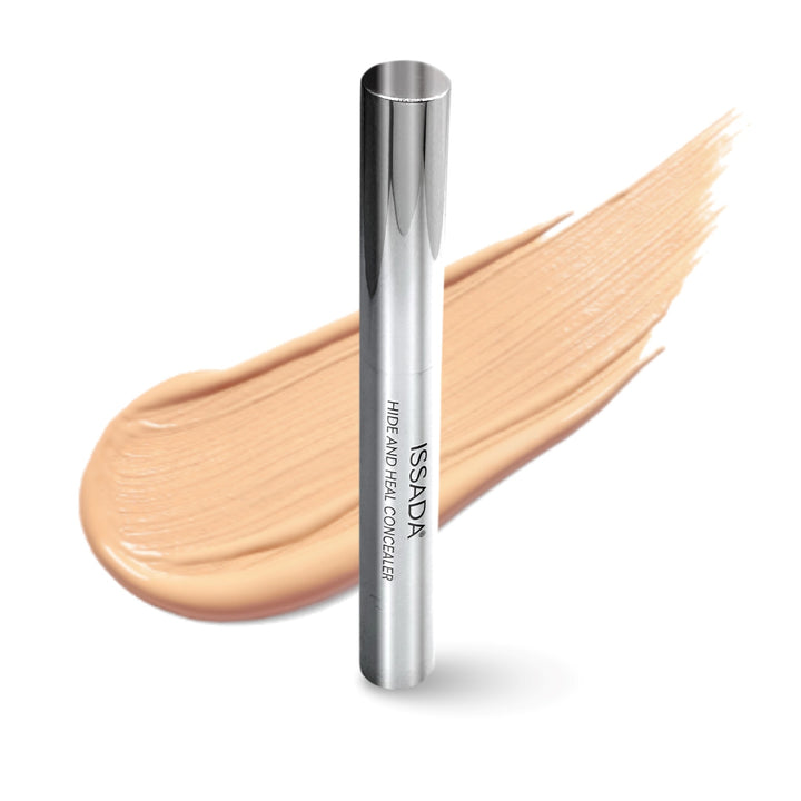 Australian-made and dermatologist-recommended, Issada’s Mineral Hide & Heal Concealer perfects your complexion with ease.