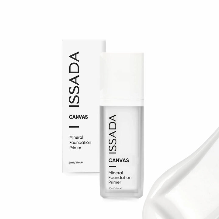 ISSADA Canvas Mineral Foundation Primer packaging on a white background