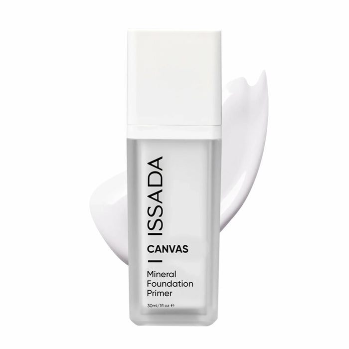 ISSADA Canvas Mineral Foundation Primer bottle on a white background