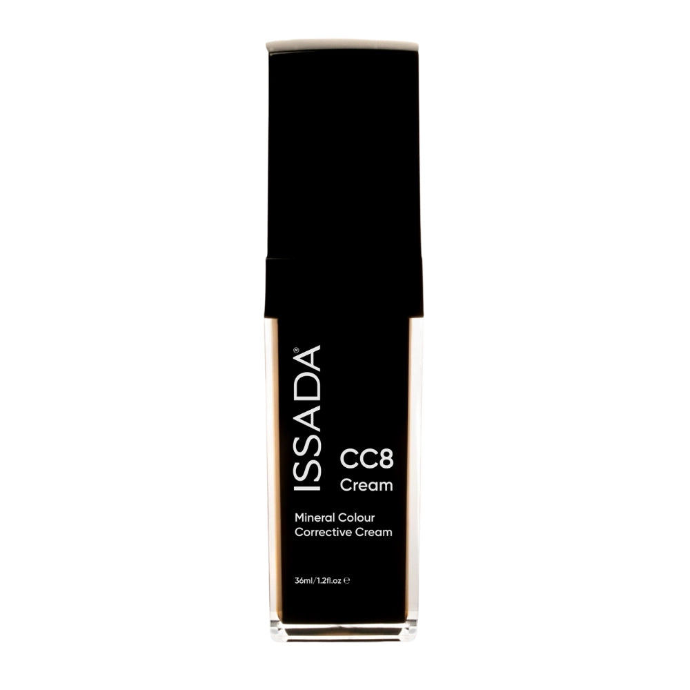 ISSADA CC8 Cream Mineral Colour Corrective Cream bottle on a light background.
