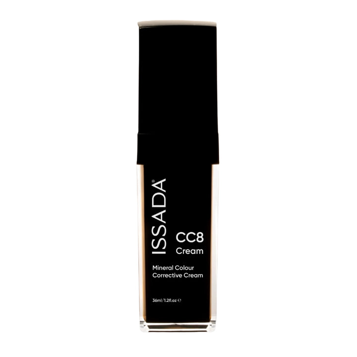 ISSADA CC8 Cream Mineral Colour Corrective Cream bottle on a light background.