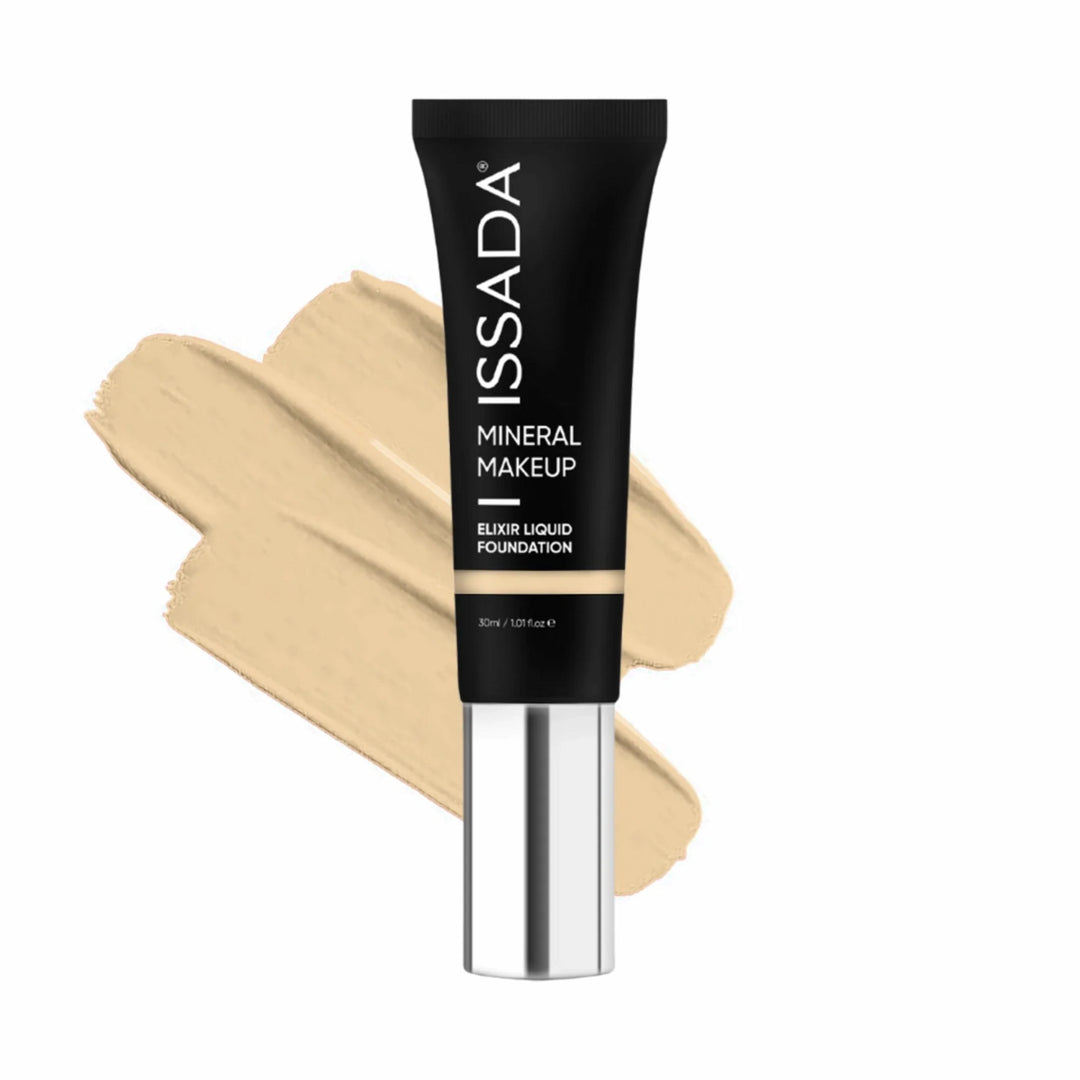 ISSADA Elixir Liquid Foundation 1 Neutral - lightweight hydrating coverage on a white background