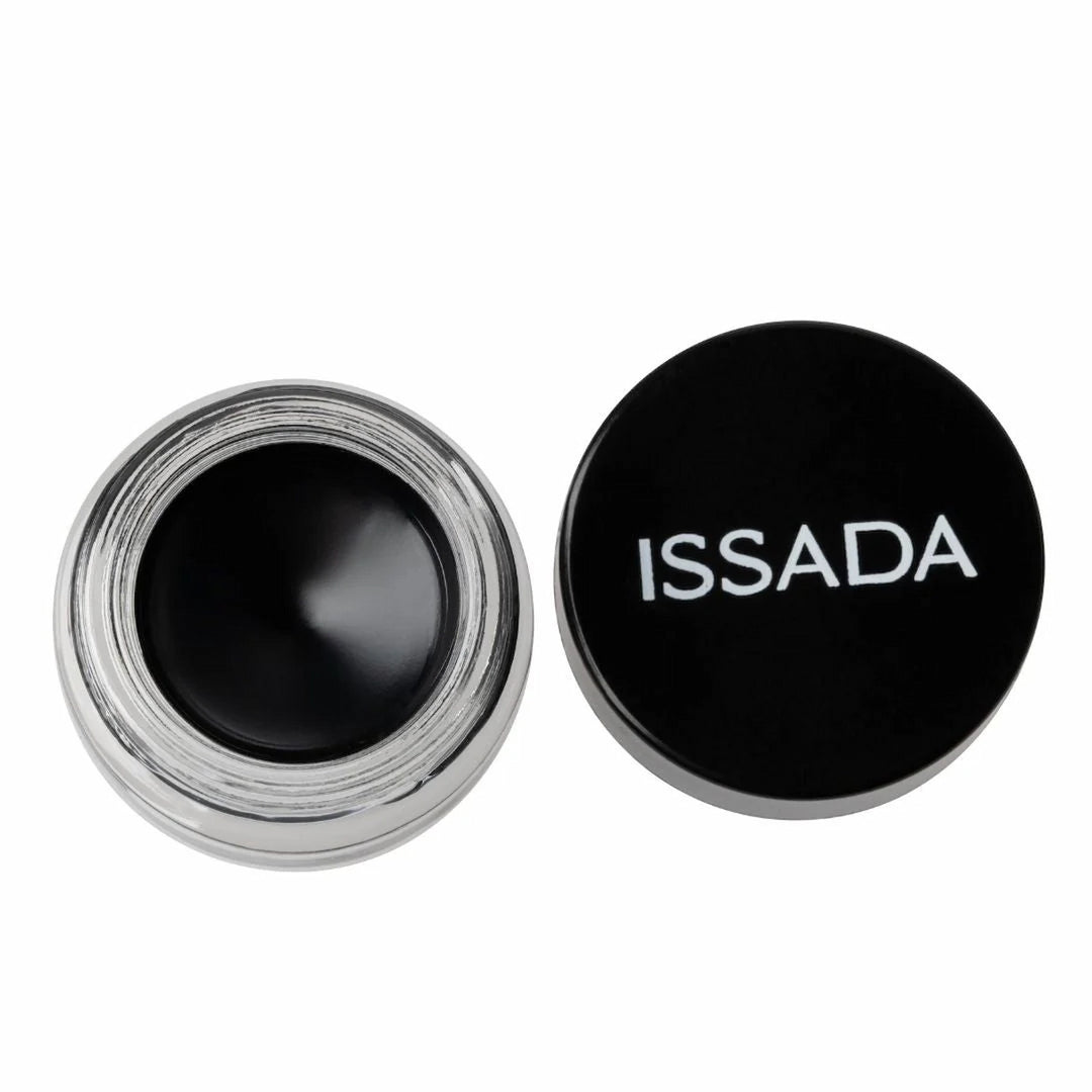 ISSADA Indelible Gel Liner Onyx deep black gel eyeliner pot on a white background