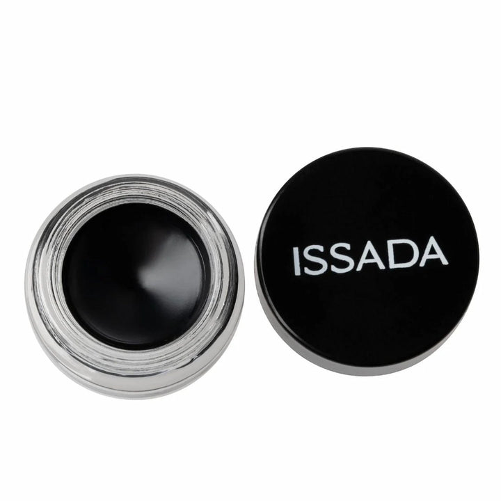 ISSADA Indelible Gel Liner Onyx deep black gel eyeliner pot on a white background