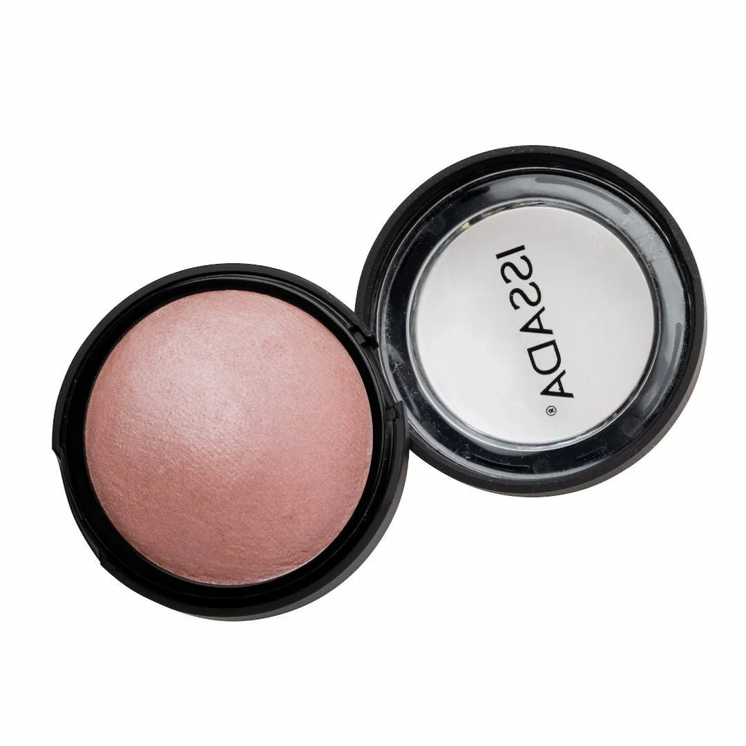 ISSADA Mineral Baked Eye Shadow in Cupcake - soft rosy pink shimmer on a white background