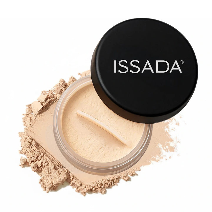 ISSADA Mineral Loose Rice Powder Warm translucent setting powder with finely milled mineral rice powder
