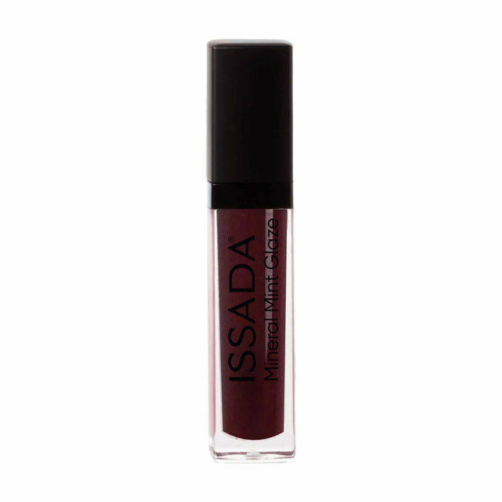 ISSADA Mineral Mint Glaze Lip Gloss in Cherry shade on a white background