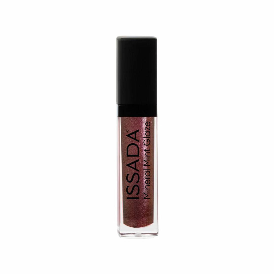 ISSDA Mineral Mint Glaze Lip Gloss in Explosion shade, shimmering bronze gloss with refreshing mint finish
