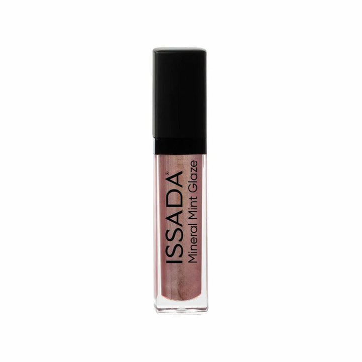 ISSADA Mineral Mint Glaze Lip Gloss in Mauve shade on a white background