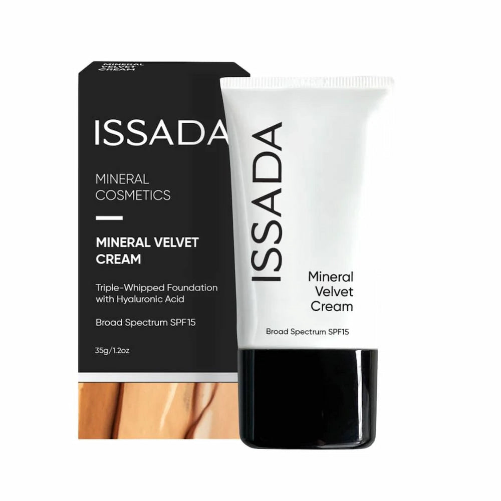 ISSADA Mineral Velvet Cream packaging on a white background