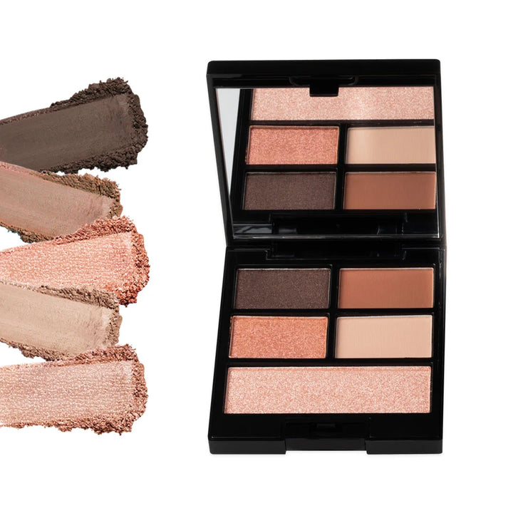 ISSADA Neutral Collections eyeshadow palette pink dunes on a white background