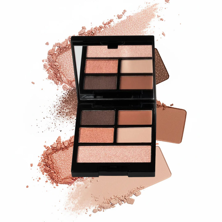 ISSADA Neutral Collections Pink Dunes eyeshadow palette with soft pink shimmer, matte nude and warm neutral mineral shades