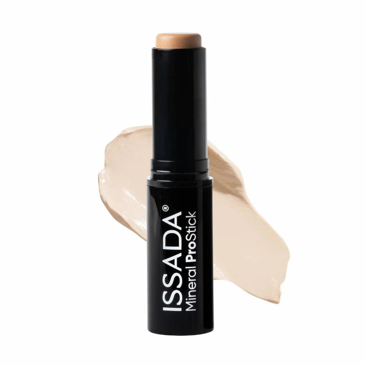 ISSADA Mineral ProStick I light foundation shade for fair skin tones on a white background