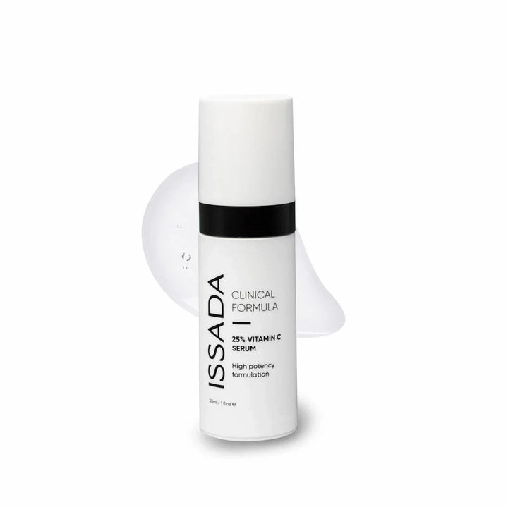 ISSADA Vitamin C serum bottle on a white background