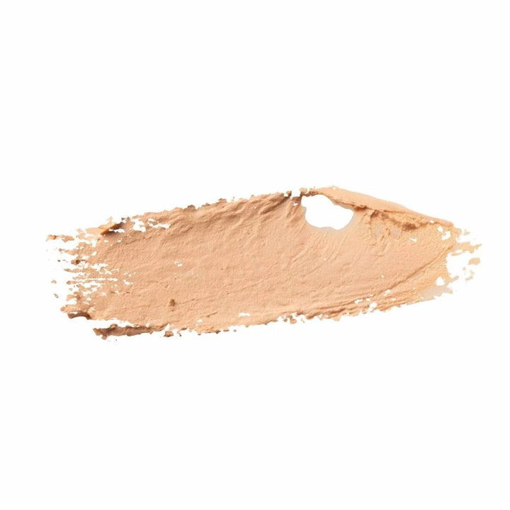 ISSADA Conceal & Highlight Duo swatch in Warm Sand shade, creamy concealer with natural beige tone on a white background