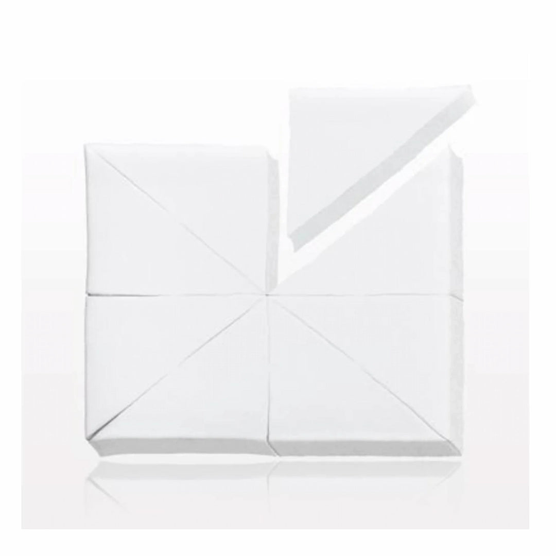 Issada latex-free wedge makeup sponges in white, ideal for smooth foundation and concealer application with a streak-free finish.