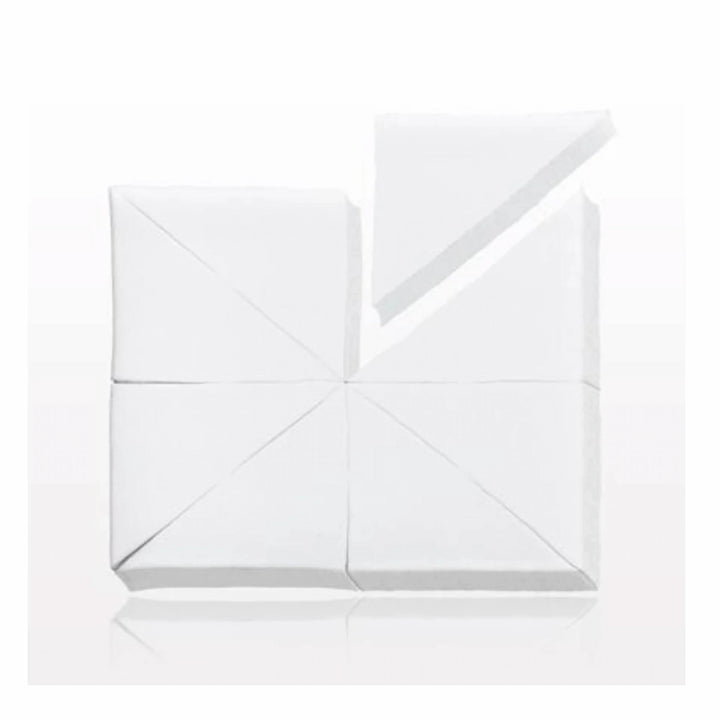 Issada latex-free wedge makeup sponges in white, ideal for smooth foundation and concealer application with a streak-free finish.